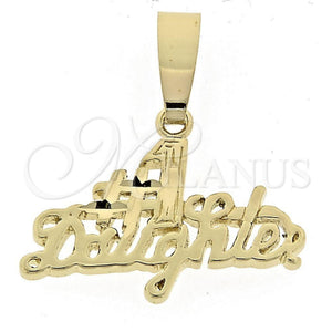 Dije Elegante 5.181.010 Oro Laminado, Diamantado, Tono Dorado