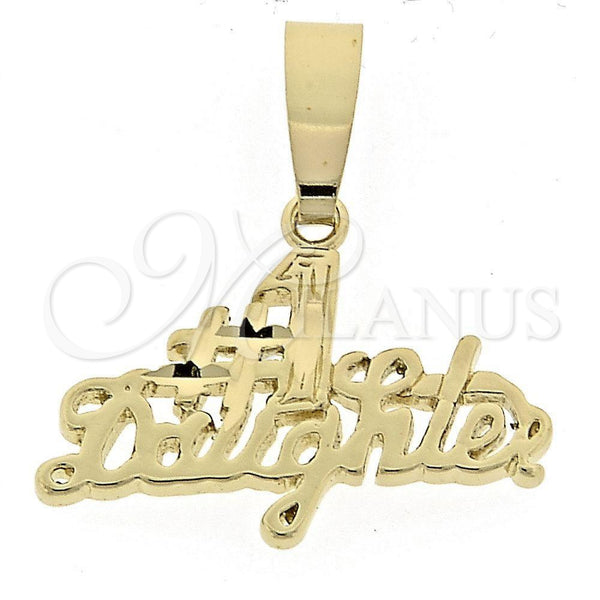Dije Elegante 5.181.010 Oro Laminado, Diamantado, Tono Dorado