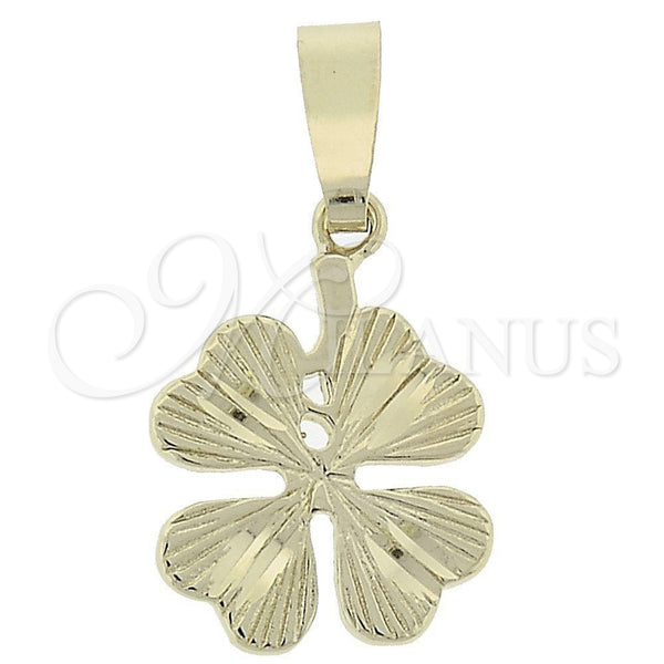 Dije Elegante 5.183.048 Oro Laminado, Diseño de Flor, Diamantado, Tono Dorado