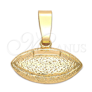Dije Elegante 5.183.043 Oro Laminado, Diseño de Bola, Diamantado, Tono Dorado