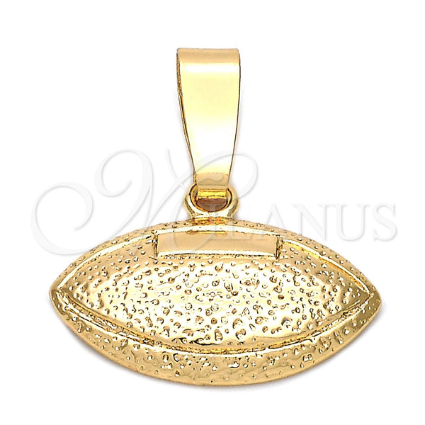 Dije Elegante 5.183.043 Oro Laminado, Diseño de Bola, Diamantado, Tono Dorado