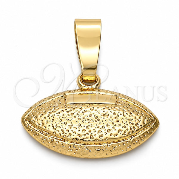 Dije Elegante 5.183.043 Oro Laminado, Diseño de Bola, Diamantado, Tono Dorado