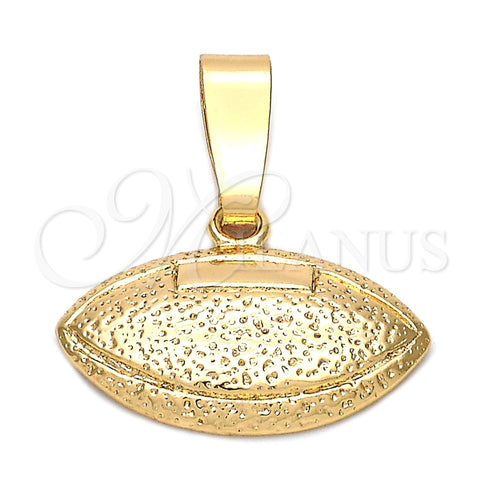 Dije Elegante 5.183.043 Oro Laminado, Diseño de Bola, Diamantado, Tono Dorado