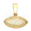 Dije Elegante 5.183.043 Oro Laminado, Diseño de Bola, Diamantado, Tono Dorado