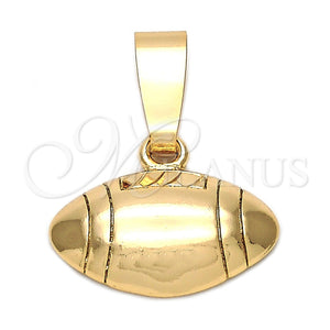 Dije Elegante 5.183.038 Oro Laminado, Diseño de Bola, Diamantado, Tono Dorado