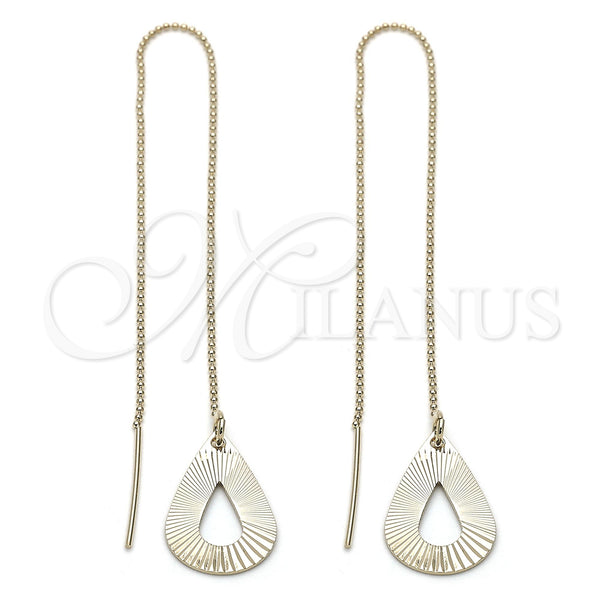 Arete Violador 5.114.001 Oro Laminado, Diseño de Gota, Pulido, Tono Dorado
