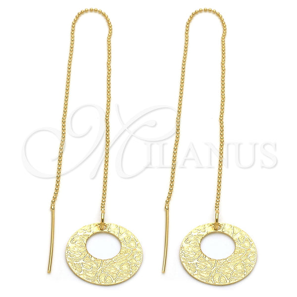 Arete Violador 5.113.004 Oro Laminado, Diamantado, Tono Dorado