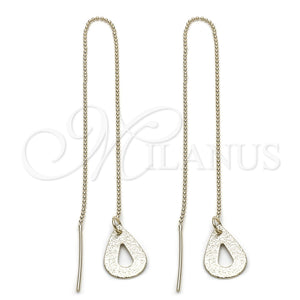 Arete Violador 5.117.012 Oro Laminado, Diseño de Gota, Pulido, Tono Dorado