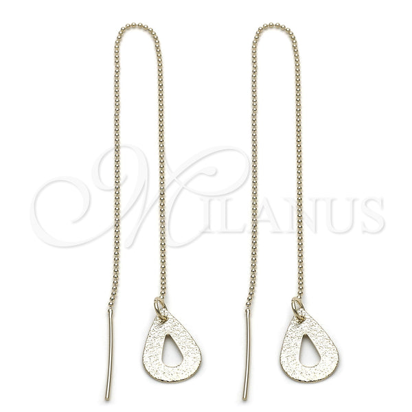Arete Violador 5.117.012 Oro Laminado, Diseño de Gota, Pulido, Tono Dorado
