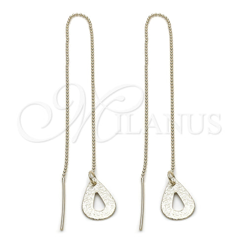 Arete Violador 5.117.012 Oro Laminado, Diseño de Gota, Pulido, Tono Dorado