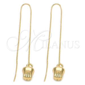 Arete Violador 5.113.010 Oro Laminado, Diseño de Manos, Pulido, Tono Dorado