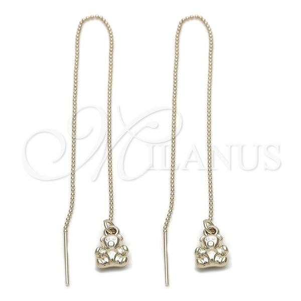 Arete Violador 5.116.009 Oro Laminado, Diseño de Osito, Pulido, Tono Dorado