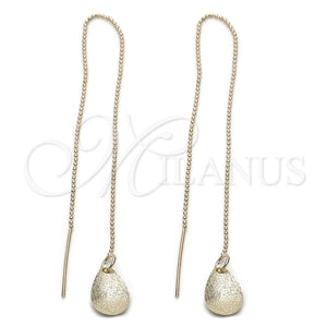Arete Violador 5.113.006 Oro Laminado, Diseño de Gota, Pulido, Tono Dorado