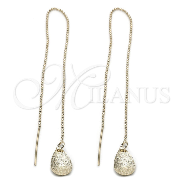 Arete Violador 5.113.006 Oro Laminado, Diseño de Gota, Pulido, Tono Dorado