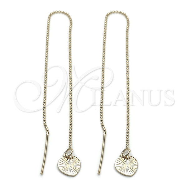 Arete Violador 5.116.006 Oro Laminado, Diseño de Corazón, Pulido, Tono Dorado