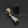 Dije Love Link 5.163.009 Oro Laminado, Esmaltado, Tono Dorado