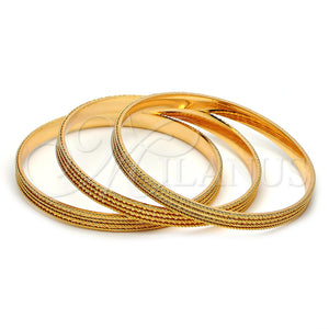 Aro Trio 03.53.0001.06 Chapa de Oro, Diamantado, Tono Dorado (06 MM Thickness, Size 6 (2.75 Diameter))