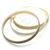 Aro Trio 03.53.0002.05 Chapa de Oro, Diamantado, Tres Tonos (06 MM Thickness, Size 5 (2.50 Diameter))
