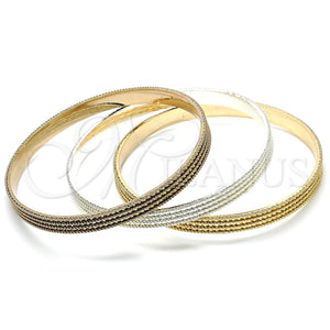 Aro Trio 03.53.0002.05 Chapa de Oro, Diamantado, Tres Tonos (06 MM Thickness, Size 5 (2.50 Diameter))