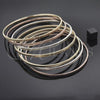 Aro Semanario 03.53.0005.06 Chapa de Oro, Diamantado, Tres Tonos (03 MM Thickness, Size 6 (2.75 Diameter))