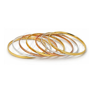 Aro Semanario 03.53.0005.06 Chapa de Oro, Diamantado, Tres Tonos (Grosor 03 MM, Talla 6 (2,75 de Diámetro))