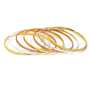 Aro Semanario 03.53.0005.06 Chapa de Oro, Diamantado, Tres Tonos (03 MM Thickness, Size 6 (2.75 Diameter))