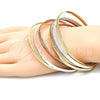 Aro Semanario 03.53.0005.05 Chapa de Oro, Diamantado, Tres Tonos (03 MM Thickness, Size 5 (2.50 Diameter))