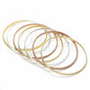 Aro Semanario 03.53.0005.05 Chapa de Oro, Diamantado, Tres Tonos (03 MM Thickness, Size 5 (2.50 Diameter))