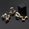 Juego de Arete y Dije de Adulto 5.043.014 Oro Laminado, Diseño de Corazón, Pulido, Tono Dorado