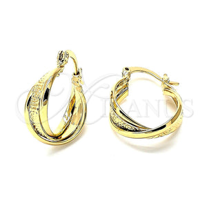 Argolla Pequeña 5.159.009 Oro Laminado, Pulido, Tono Dorado
