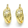 Argolla Pequeña 02.96.0026.20 Oro Laminado, Diamantado, Tono Dorado