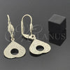 Arete Colgante 5.074.013 Oro Laminado, Diseño de Corazón, Mate, Tono Dorado