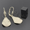 Arete Colgante 5.103.014 Oro Laminado, Diseño de Gota, Mate, Tono Dorado