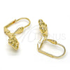 Arete Colgante 5.123.031 Oro Laminado, Diseño de Osito, Diamantado, Tono Dorado
