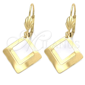 Arete Colgante 5.067.011 Oro Laminado, Pulido, Tono Dorado