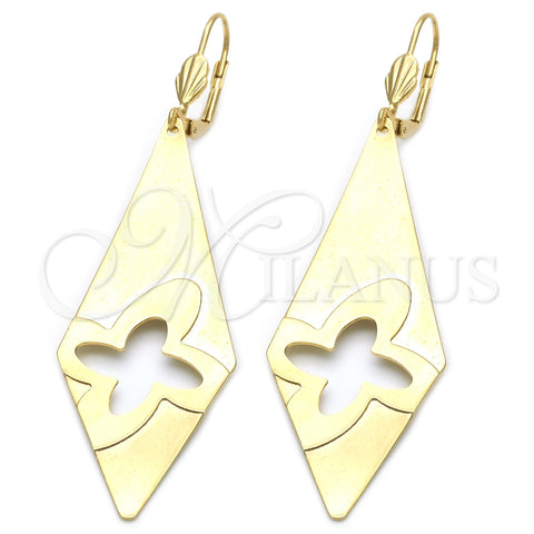 Arete Colgante 5.067.004 Oro Laminado, Pulido, Tono Dorado