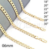 Gargantilla Basica 5.223.004.30 Oro Laminado, Diseño de Cubana Pave, Diamantado, Tono Dorado (140 Gauge, 06 MM Thickness, 30 Inches Length)