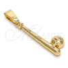 Dije Elegante 5.183.021 Oro Laminado, Diseño de Bola, Diamantado, Tono Dorado
