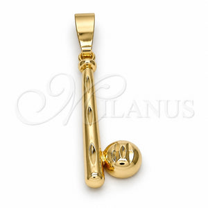 Dije Elegante 5.183.021 Oro Laminado, Diseño de Bola, Diamantado, Tono Dorado