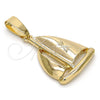Dije Elegante 5.180.026 Oro Laminado, Diamantado, Tono Dorado