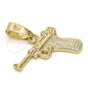 Dije Elegante 5.181.038 Oro Laminado, Diamantado, Tono Dorado