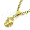 Dije Elegante 5.180.041 Oro Laminado, Diamantado, Tono Dorado