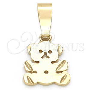 Dije Elegante 5.183.008 Oro Laminado, Diseño de Pajaro, Pulido, Tono Dorado