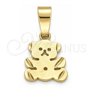 Dije Elegante 5.183.008 Oro Laminado, Diseño de Pajaro, Pulido, Tono Dorado