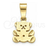 Dije Elegante 5.183.008 Oro Laminado, Diseño de Pajaro, Pulido, Tono Dorado