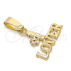 Dije Elegante 5.181.001 Oro Laminado, Pulido, Tono Dorado