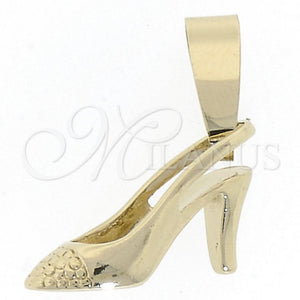 Dije Elegante 5.179.038 Oro Laminado, Diseño de Zapato, Diamantado, Tono Dorado