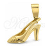 Dije Elegante 5.179.038 Oro Laminado, Diseño de Zapato, Diamantado, Tono Dorado