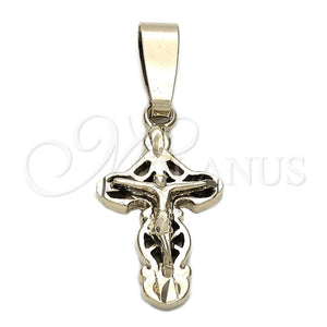 Dije Religioso 5.190.031 Oro Laminado, Diseño de Crucifijo, Pulido, Tono Dorado