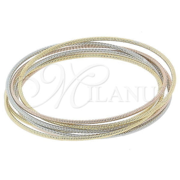 Aro Semanario 5.233.015 Oro Laminado, Diamantado, Tres Tonos (Grosor 02 MM, Talla 5 (2,50 de Diámetro))